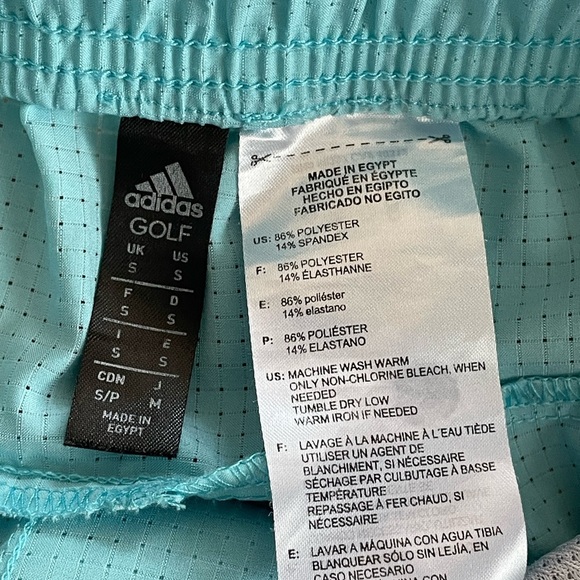 Adidas Golf Aqua Blue Shorts Size S - Picture 2 of 7